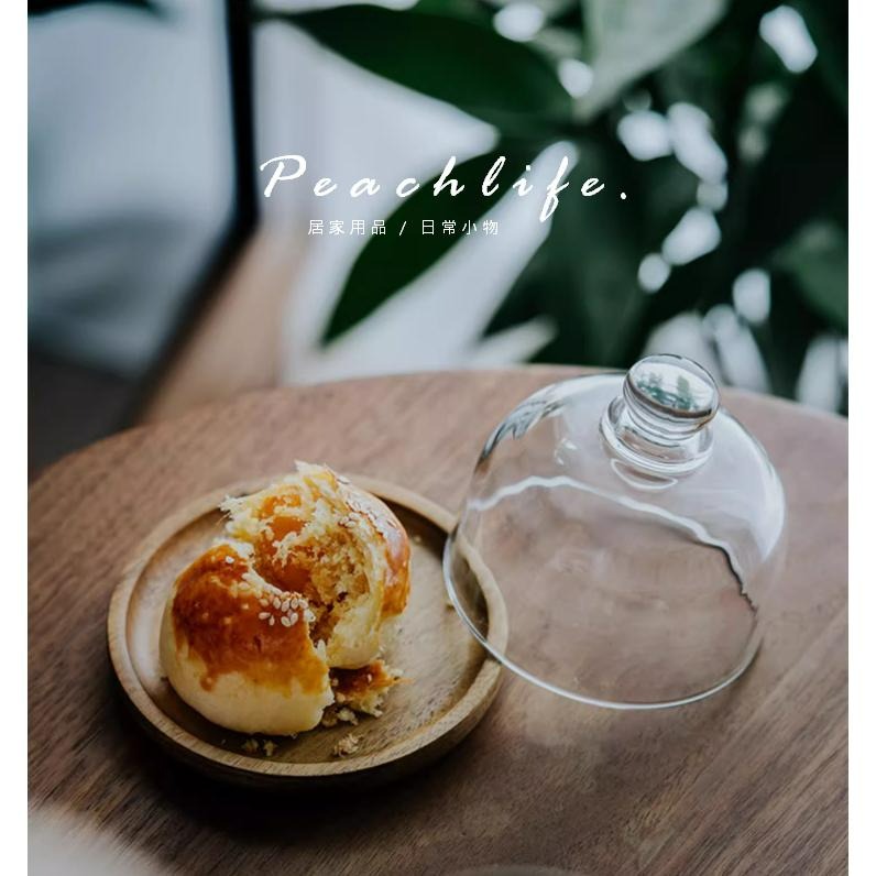 ♡peachlife.♡「台灣現貨」甜點盤 點心盤 法式糕點盤 甜點盤+玻璃罩 迷你甜點盤 小盤子 下午茶盤 甜品盤-細節圖6