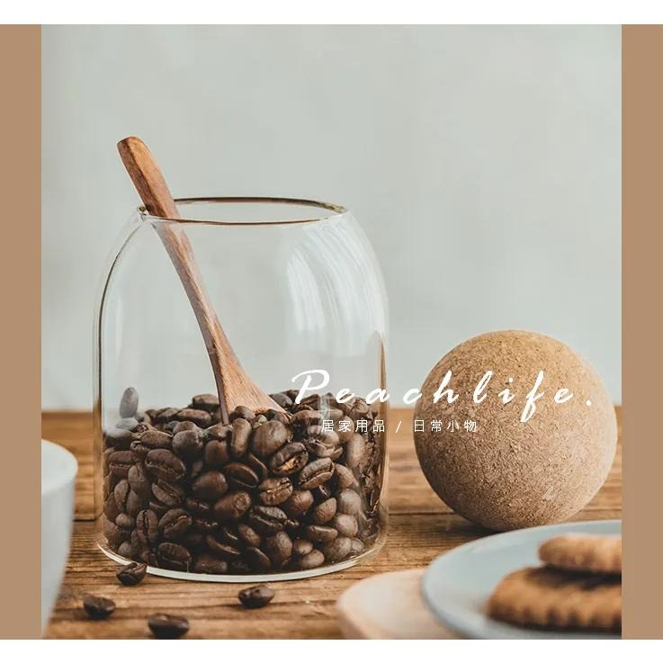 ♡Peachlife.♡「台灣現貨」日式玻璃儲物罐3件組 小+中+大 收納罐 居家風格小物 收納罐 軟木塞收納罐-細節圖2