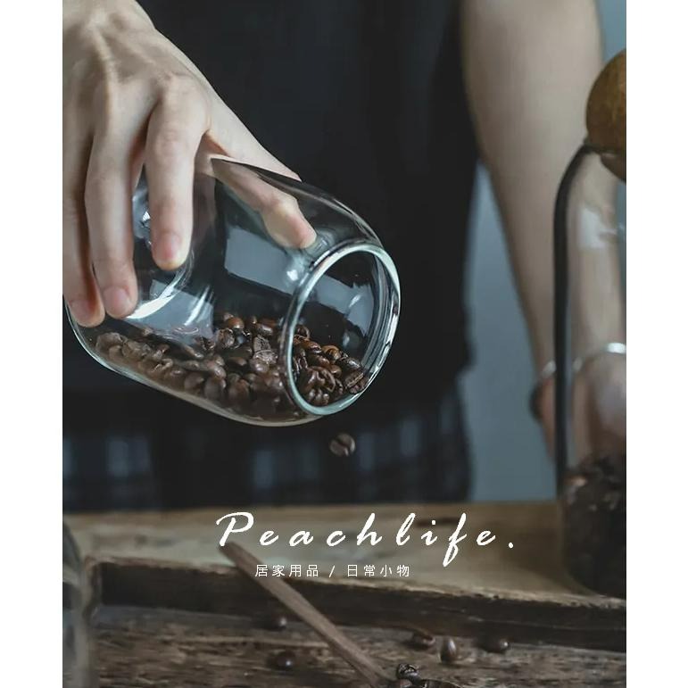 ♡Peachlife.♡「台灣現貨」日式玻璃儲物罐3件組 小+中+大 收納罐 居家風格小物 收納罐 軟木塞收納罐-細節圖3