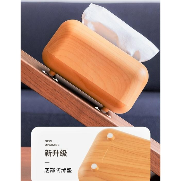 ♡peachlife.♡「台灣現貨」日式木質桌面衛生紙盒 原木色面紙盒 衛生紙盒 餐巾紙盒 桌上收納 面紙盒 簡約面紙盒-細節圖5