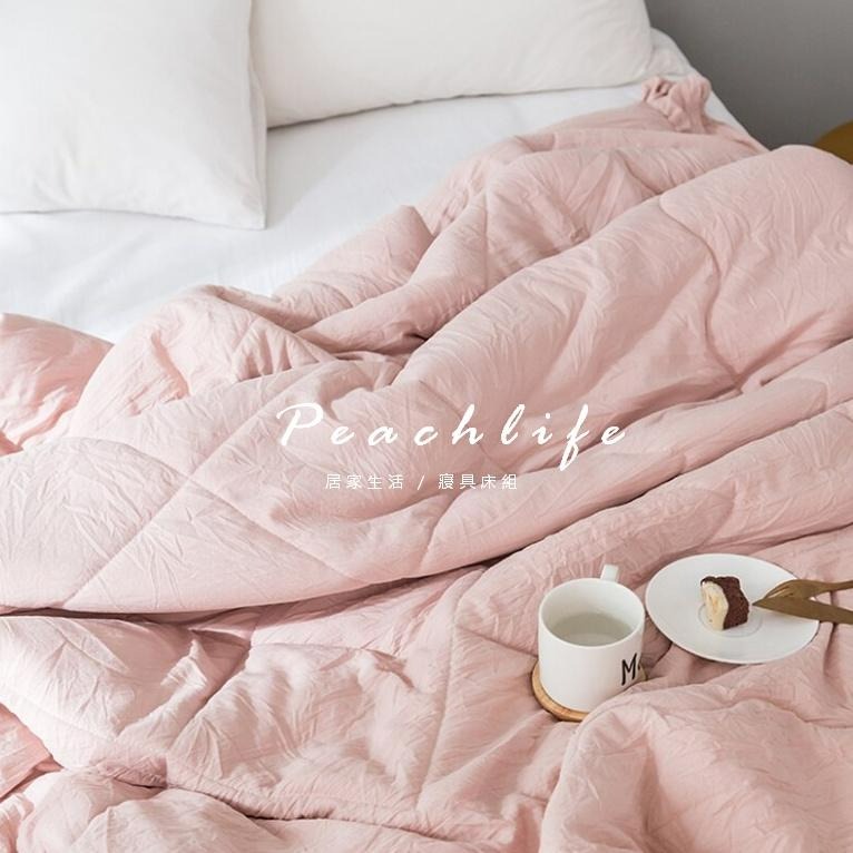 ♡Peachlife.♡「台灣現貨」公主風荷葉邊涼被 女孩春夏季薄被子 超柔軟木耳邊被子 質感涼被 柔軟涼被 荷葉邊-細節圖2