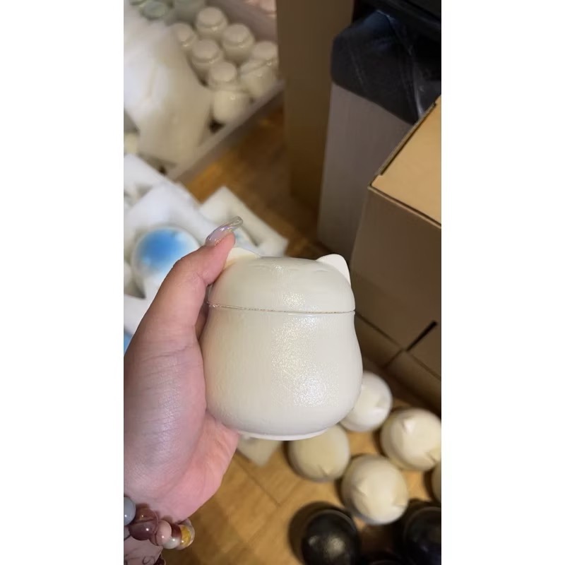 【 迪寶寵愛生活館】小號貓咪骨灰罐-細節圖2