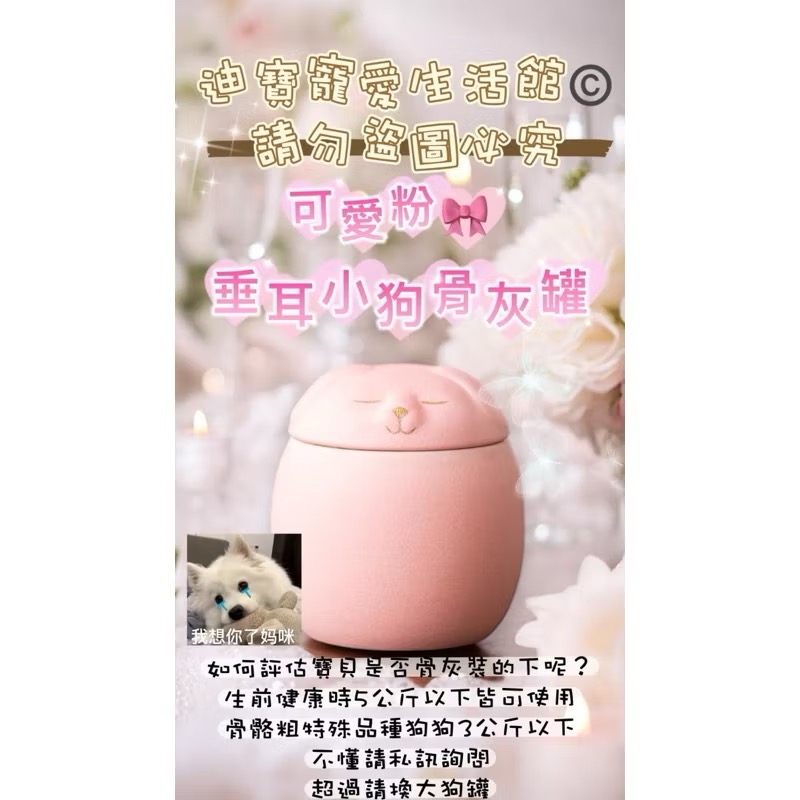 【 迪寶寵愛生活館】垂耳狗狗造型骨灰罐-細節圖5
