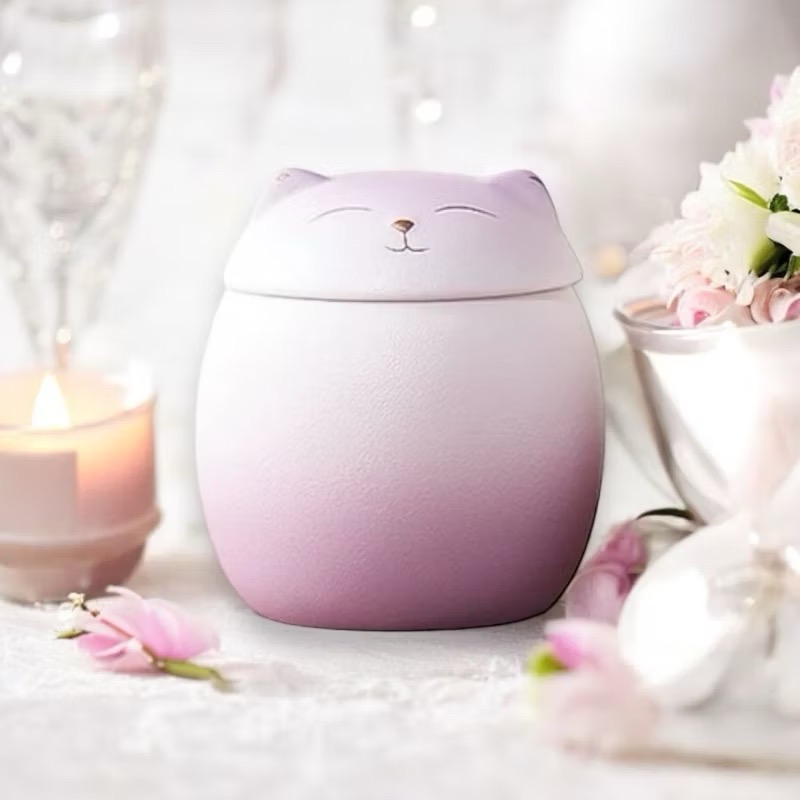 【 迪寶寵愛生活館】小寵物貓咪造型紀念骨灰罐-細節圖6