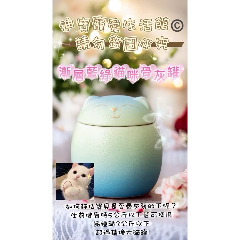 【 迪寶寵愛生活館】小寵物貓咪造型紀念骨灰罐-細節圖10