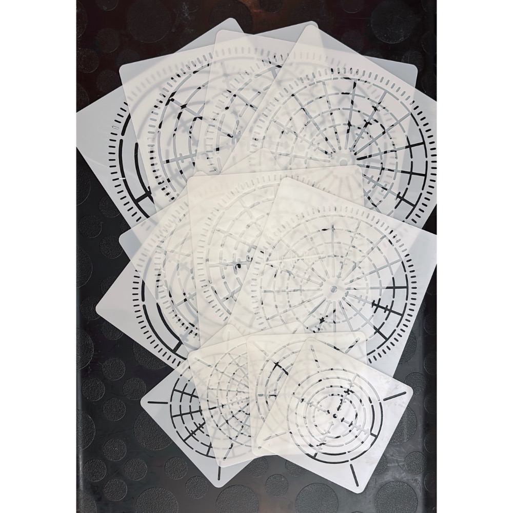 曼陀羅打稿模板 (12入)-細節圖2