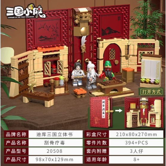 [Rud＇s TOY]全新現貨 場景組 第三方 三國小俠 刮骨療傷 空城計 煮酒論英雄 天姿國色 劉備 曹操 關羽-規格圖8