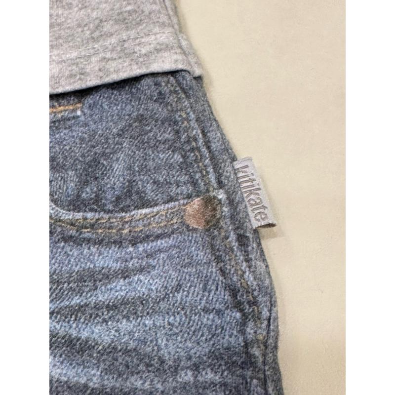 Kitikate假兩件式短袖連身衣-80（12-18M)-細節圖3