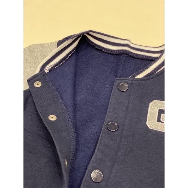 GAP嬰兒|Logo暗扣開襟一體式包屁衣-90cm(18-24M)-細節圖3