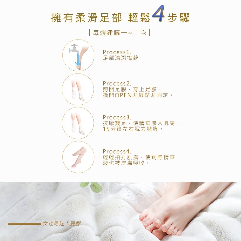 極潤嫩白足膜-細節圖3
