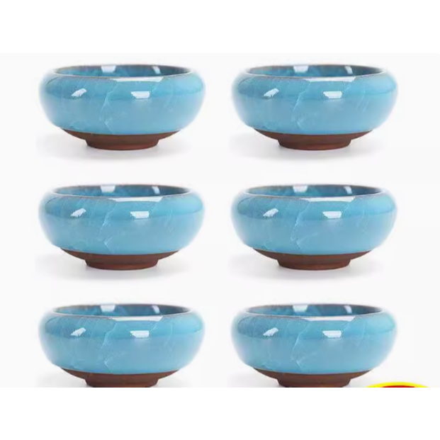 茶具功夫茶杯陶瓷主人杯單杯冰裂小茶碗家用品茗杯日式茶盞6只裝-細節圖5