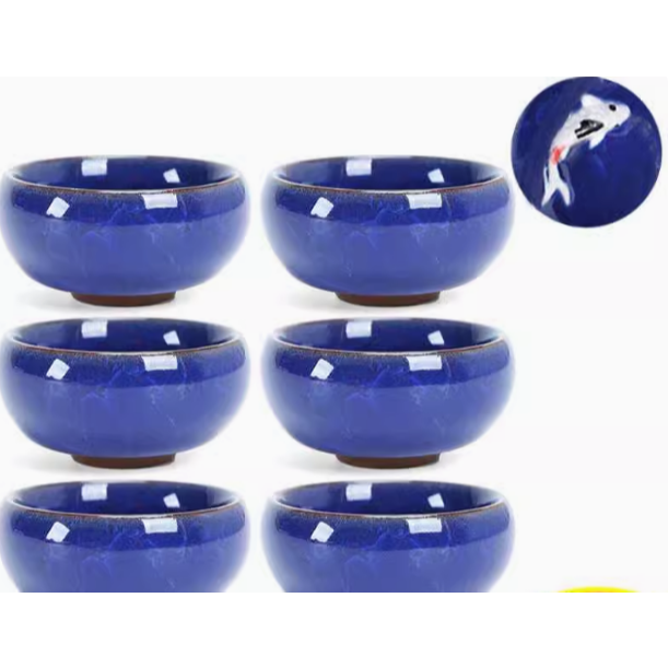 茶具功夫茶杯陶瓷主人杯單杯冰裂小茶碗家用品茗杯日式茶盞6只裝-規格圖10