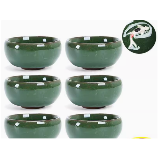 茶具功夫茶杯陶瓷主人杯單杯冰裂小茶碗家用品茗杯日式茶盞6只裝-規格圖10