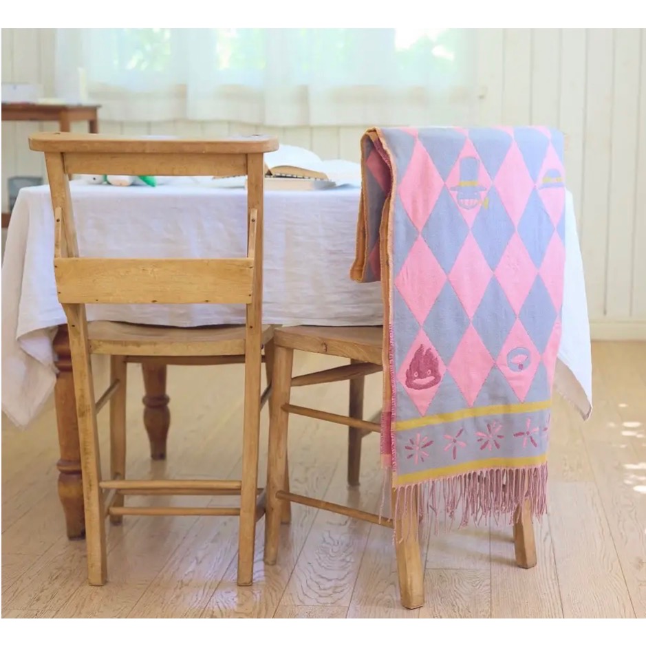 現貨【披肩圍巾 霍爾的移動城堡 霍爾的披肩】吉卜力 橡子共和國 宮崎駿 龍貓 神隱少女 魔法公主 天空之城 魔女宅急便-細節圖3