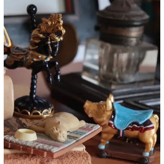 確認款【心之谷 地球屋迷你模型系列 4款合售】吉卜力 橡子共和國 宮崎駿 龍貓 神隱少女 魔法公主 天空之城 魔女宅急便-細節圖2