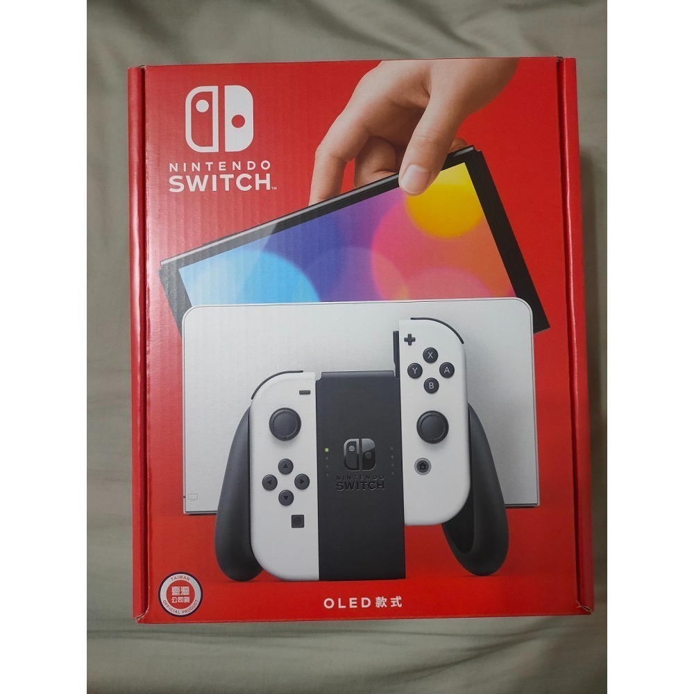 現貨 全新 任天堂 Nintendo Switch NS 新款 新版 OLED 主機 白 亮麗紅 台灣公司貨 原廠保固-細節圖2