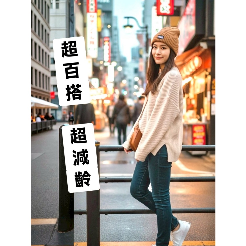 正版 PUMA 經典女款針織帽｜焦糖奶茶色限定-細節圖2