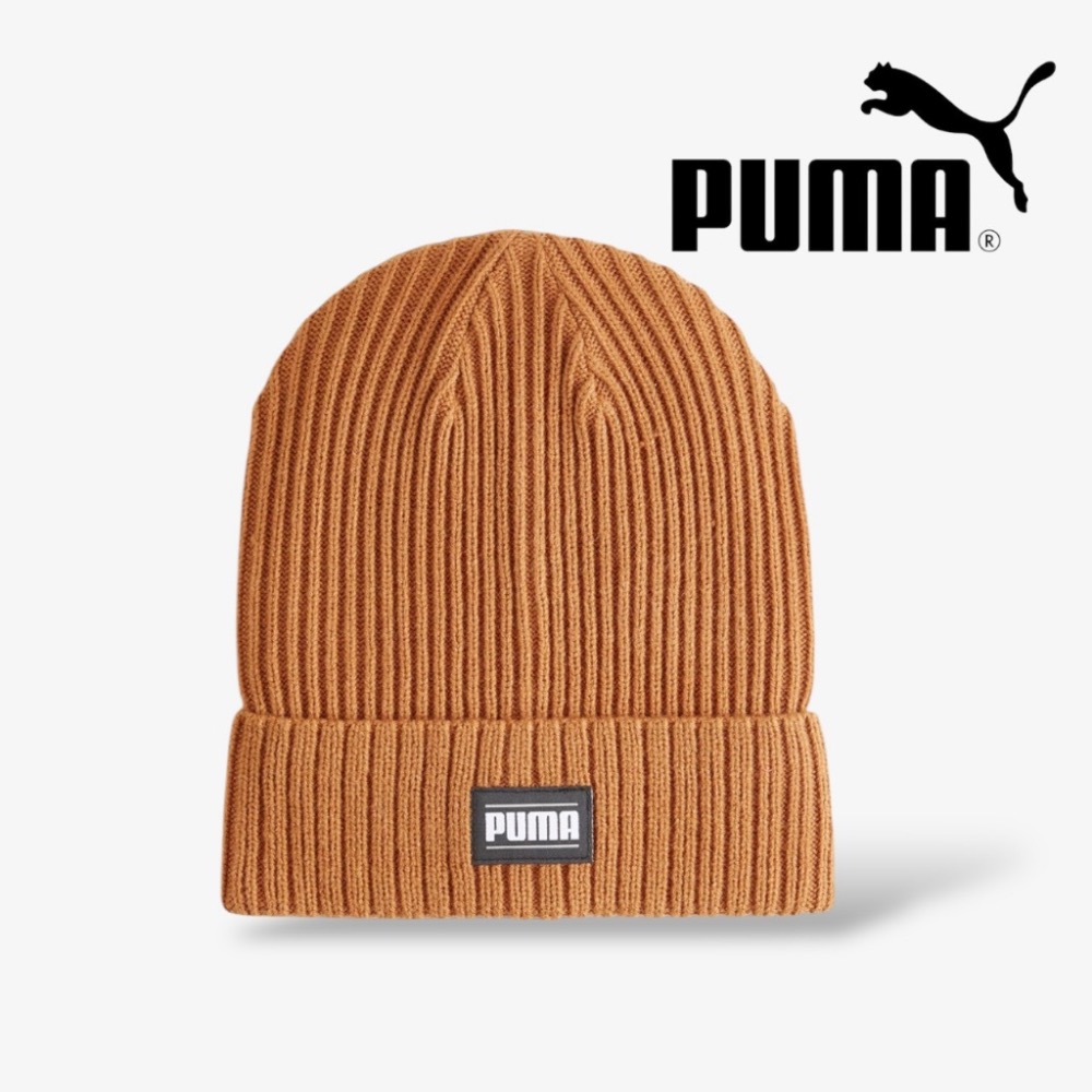 正版 PUMA 經典女款針織帽｜焦糖奶茶色限定-細節圖3