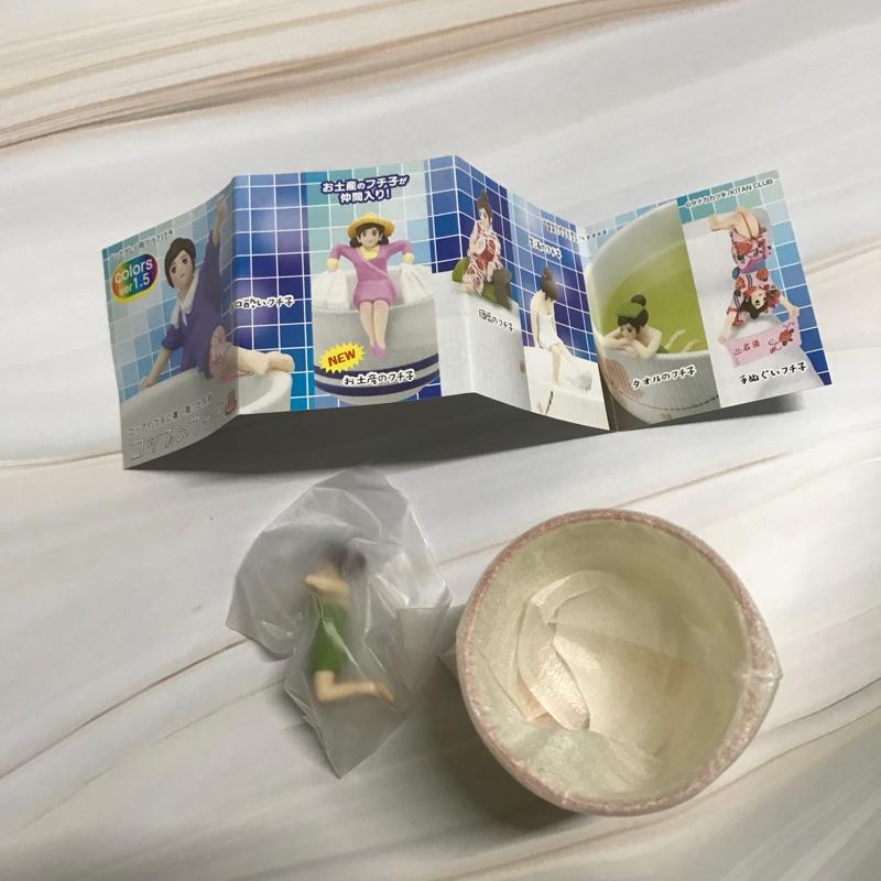 全新|🇯🇵日本帶回🇯🇵溫泉杯緣子小姐 colors ver1.5 玩盒含蛋紙-細節圖2
