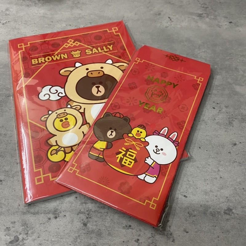 全新｜拆售 2021年 Line friends 全家熊大福袋 熊大環保袋/熊大化妝包/熊大文具組-細節圖2