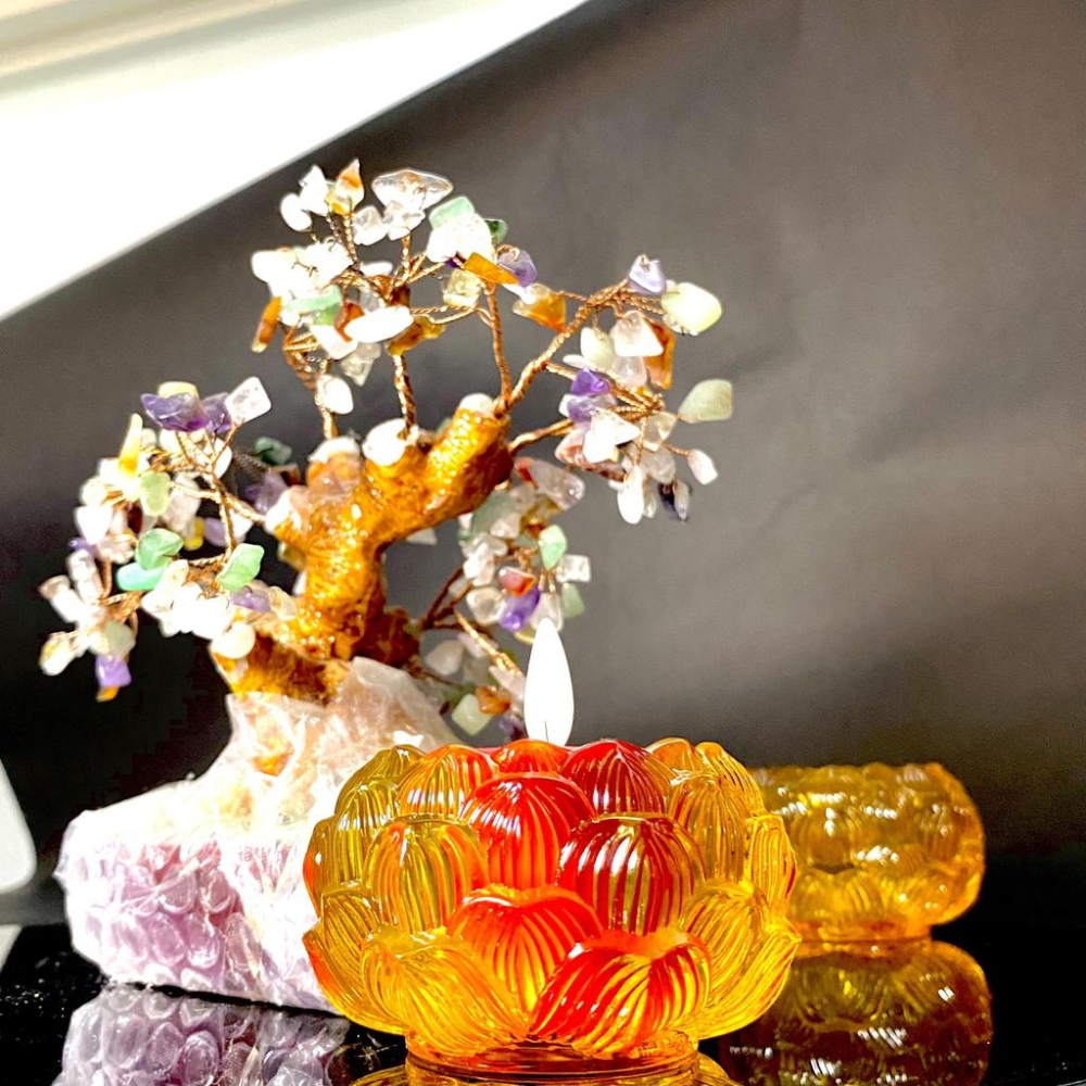 【新韻傳音】燈座蓮花杯 蓮花燭杯 造型玻璃杯 蓮花燭臺 蓮心杯 小茶燭杯 蠟燭台 酥油蠟燭杯 蠟燭容器 X227-細節圖4