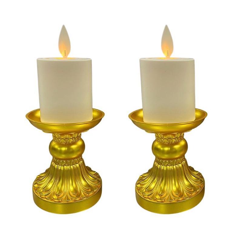 【新韻傳音】金色供燈電子套組 熱銷7日充電式LED電子蠟燭燈 充電款電子蠟燭 仿真蠟燭燈 法會供燈佛-細節圖3