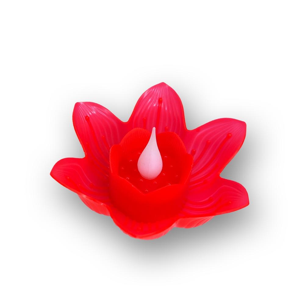 【新韻傳音】蓮花心燈-CR2477款(單入) LED蓮花電子蠟燭 蓮花燈 法會 供桌用品 Y101-one-細節圖3