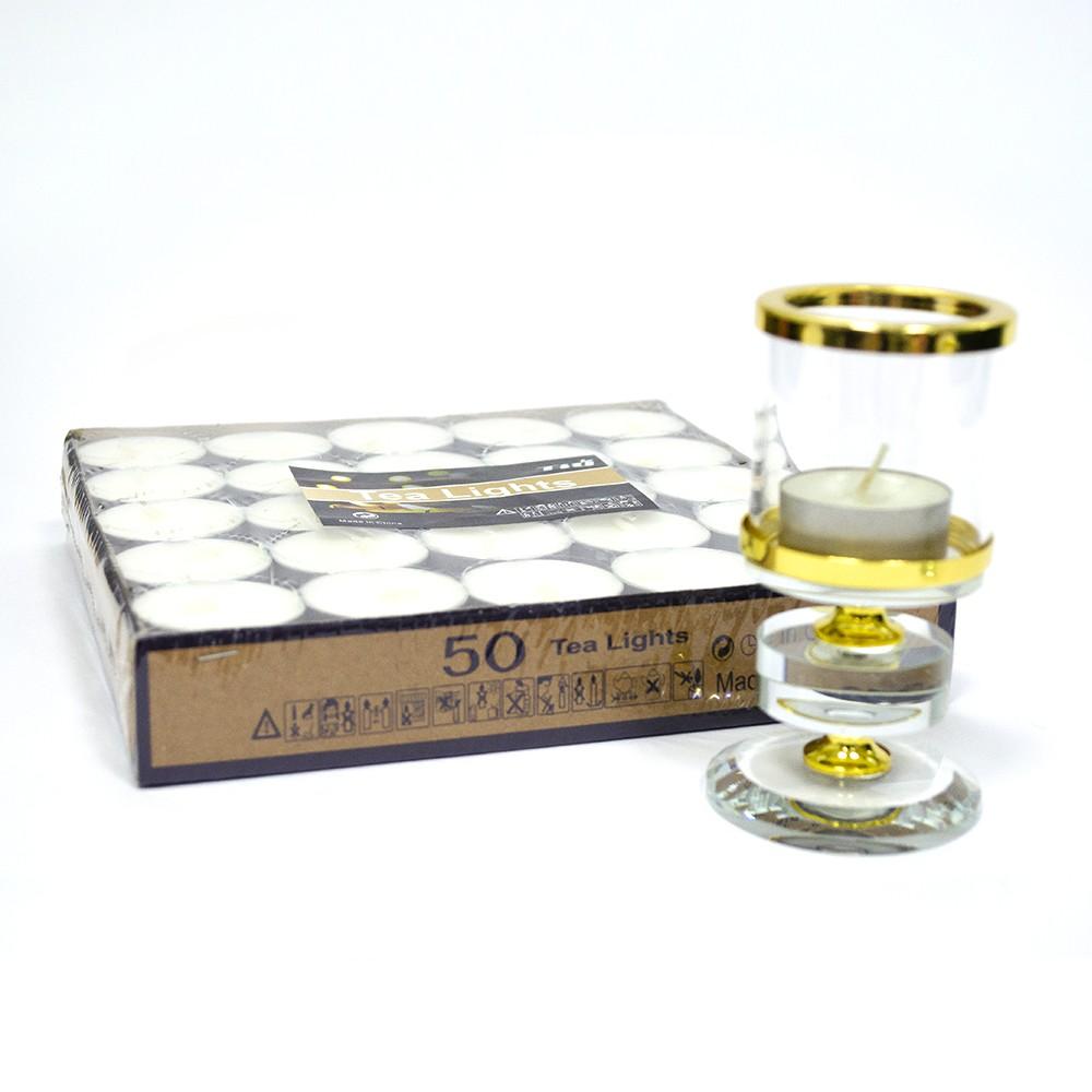 新韻傳音 高品質無煙環保蠟燭(4小時)－50入裝 小圓蠟燭小茶燭無香味蠟燭 求婚派對生日燭光晚餐拜拜供燈 Y003-細節圖2