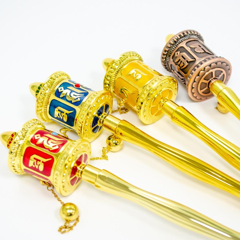 【新韻傳音】手轉經輪(小) 9公分款 六字大明咒手轉經輪 六字真言 轉經輪 法器 如法裝臟 經正統開光 W102-細節圖9