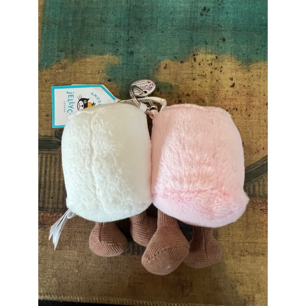 Jelly Cat Amuseables Pair of Marshmallows鑰匙圈掛飾-細節圖2