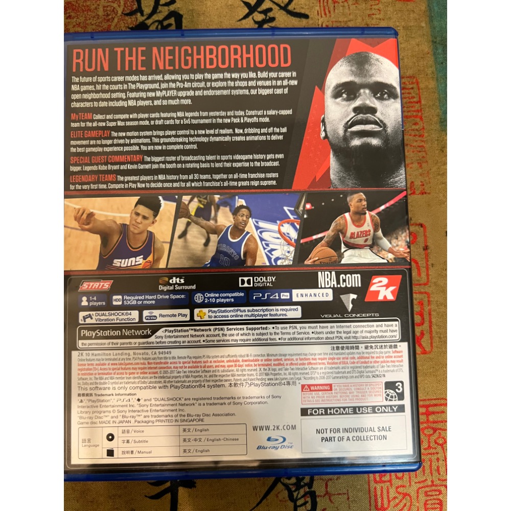 PS4遊戲光碟-NBA2K18-細節圖2