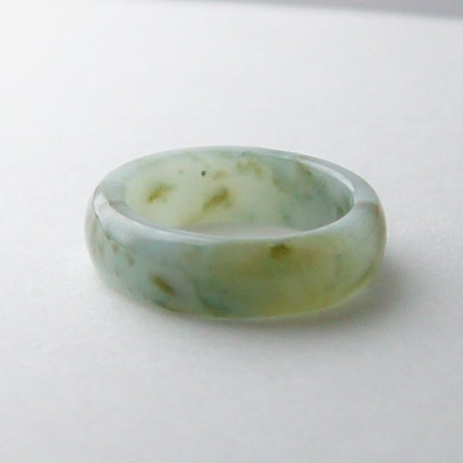 【瑩元閣】💍《冰芙蓉牛奶飄蜜花》💍翡翠戒指/天然緬甸玉A貨/JR-0036-細節圖4