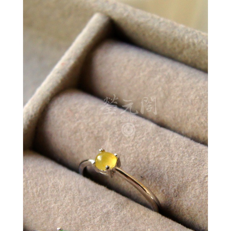 【瑩元閣】《銀鑲玻璃種糖果蛋面戒》翡翠戒指/天然緬甸玉A貨/可調整戒圍925銀/JR-0051-58〘在台現貨當天寄出〙-細節圖5