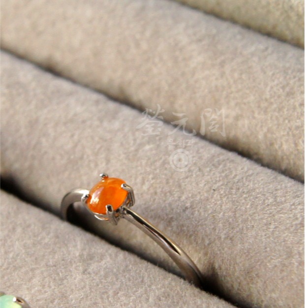 【瑩元閣】《銀鑲玻璃種糖果蛋面戒》翡翠戒指/天然緬甸玉A貨/可調整戒圍925銀/JR-0051-58〘在台現貨當天寄出〙-規格圖10