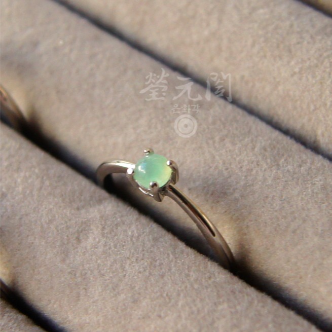【瑩元閣】《銀鑲玻璃種糖果蛋面戒》翡翠戒指/天然緬甸玉A貨/可調整戒圍925銀/JR-0051-58〘在台現貨當天寄出〙-規格圖10