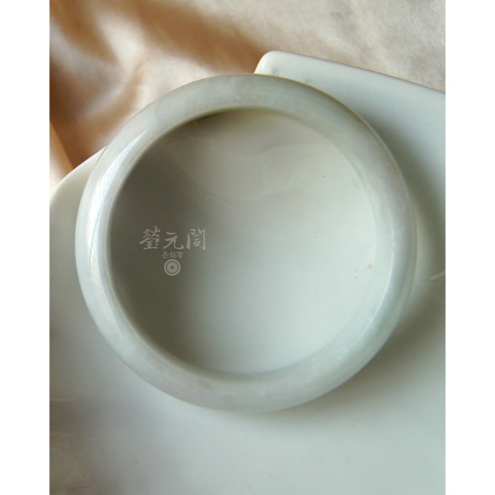 【瑩元閣】白月光《冰糯經典白翡》天然緬甸玉翡翠a貨/平安鐲/圈口53/JB-0196現貨在台當天寄出-細節圖5