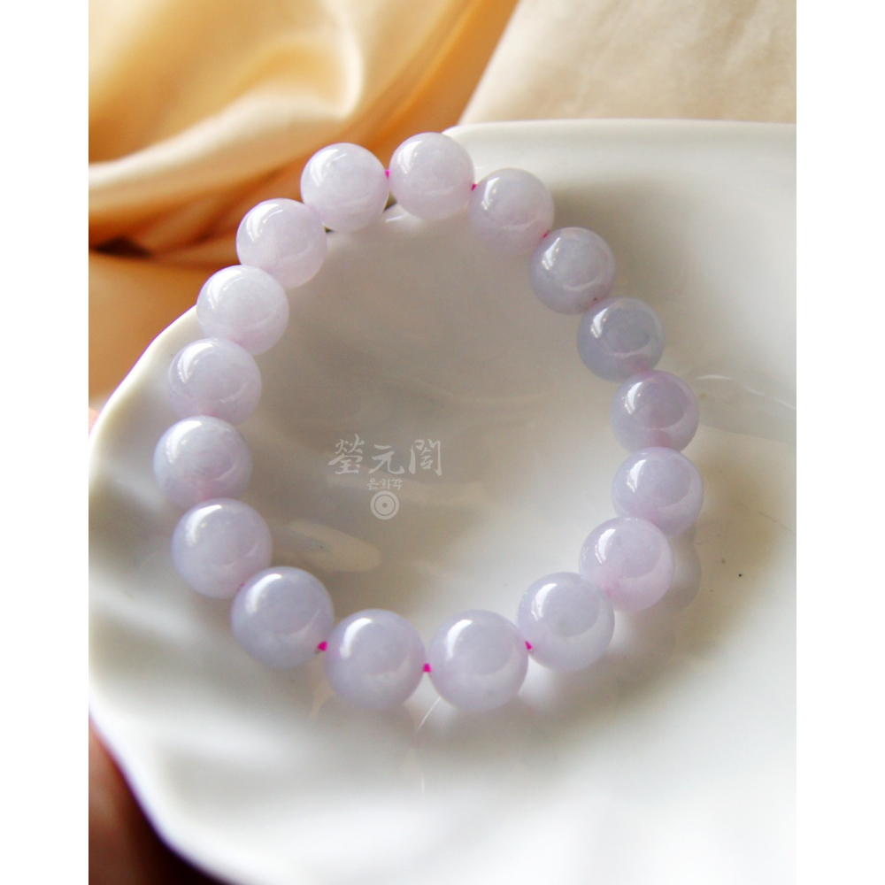 【瑩元閣】《冰種紫羅蘭珠串》天然緬甸翡翠a貨/輕素串/手圍皆可目前為16圍/JB-0327現貨在台當天寄出-細節圖4