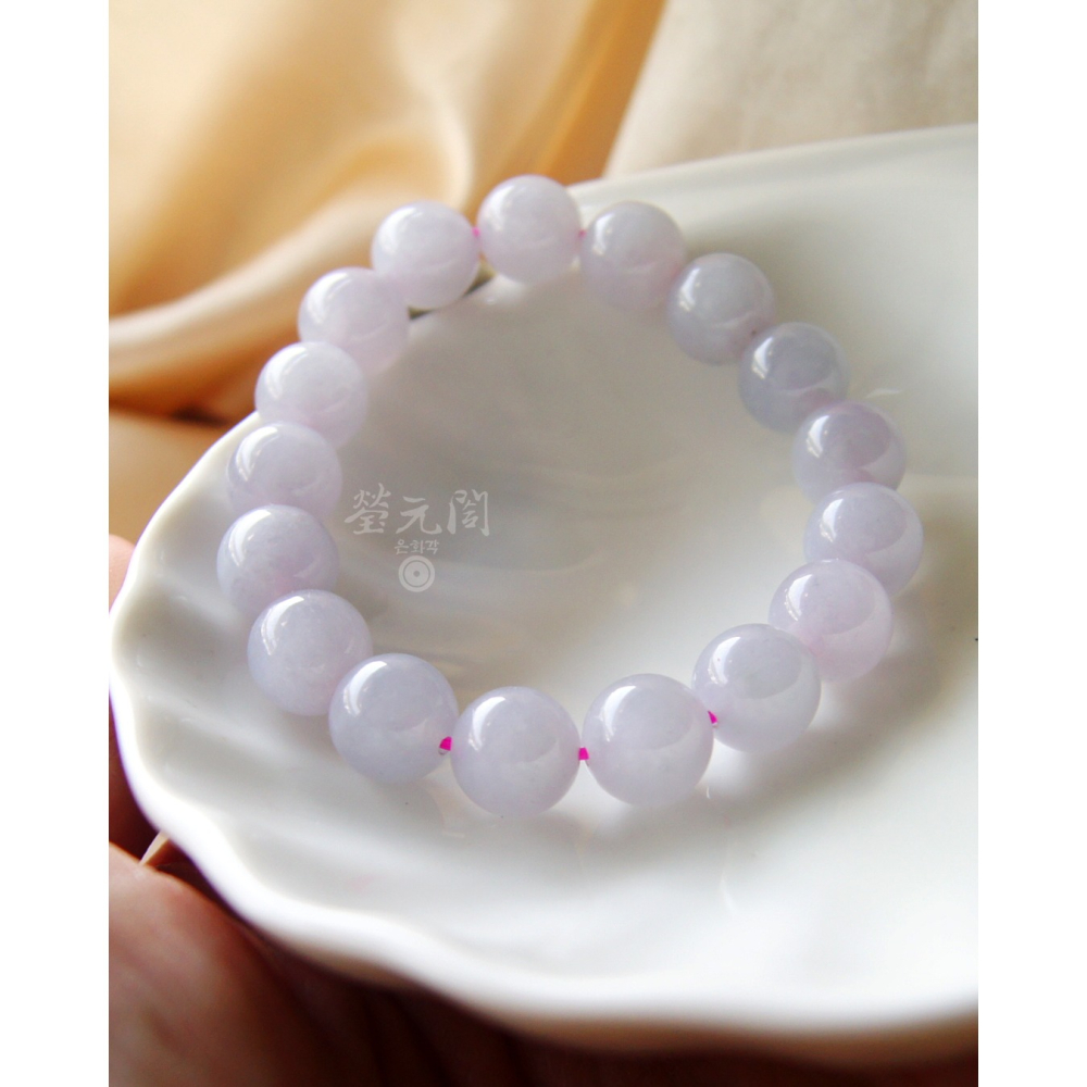 【瑩元閣】《冰種紫羅蘭珠串》天然緬甸翡翠a貨/輕素串/手圍皆可目前為16圍/JB-0327現貨在台當天寄出-細節圖5