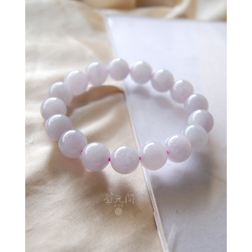 【瑩元閣】《冰種紫羅蘭珠串》天然緬甸翡翠a貨/輕素串/手圍皆可目前為16圍/JB-0327現貨在台當天寄出-細節圖11