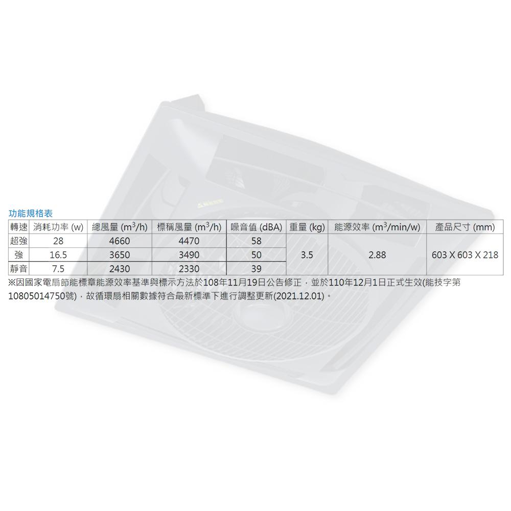 阿拉斯加 ALASKA DC直流變頻 輕鋼架節能循環扇 SA-359D 遙控型 黑色款-細節圖5