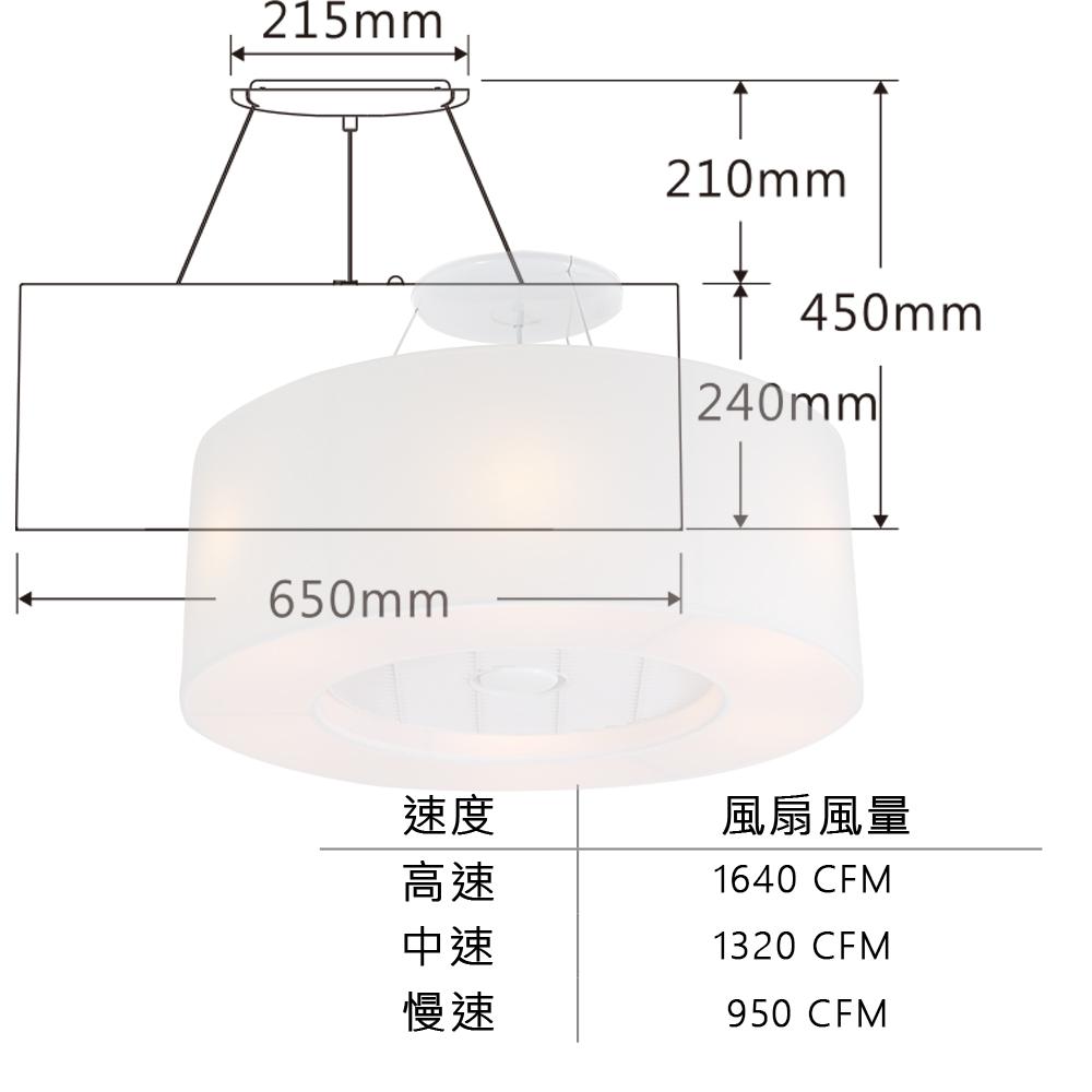 【芬朵】26吋 ARCO系列-燈飾燈具/遙控吊扇/循環扇/空調扇/吊扇燈(AURA26)-細節圖8