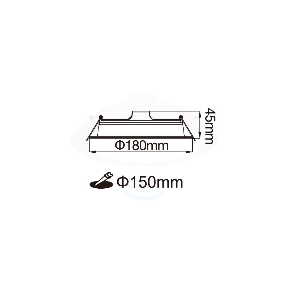 【大巨光】15公分微波感應崁燈 LED-15DOP16DMS-細節圖4