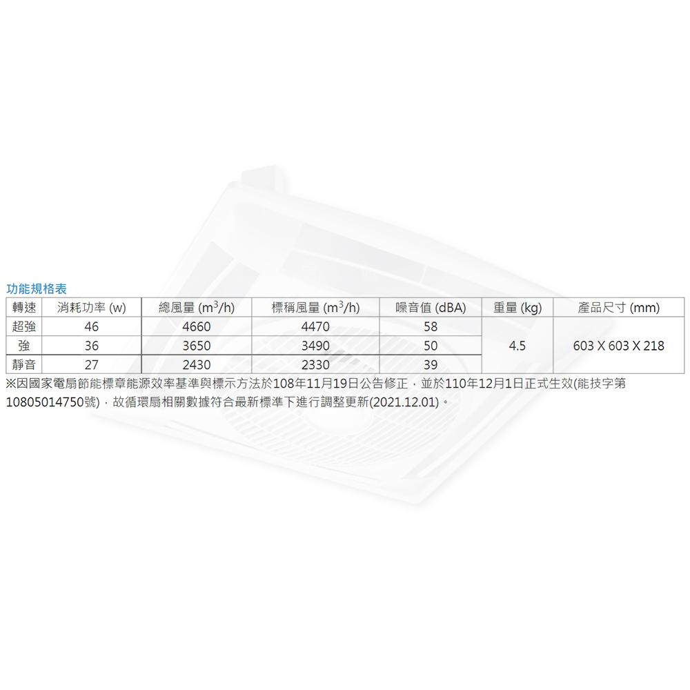 阿拉斯加 ALASKA DC直流變頻 輕鋼架節能循環扇 SA-359D 遙控型-細節圖5