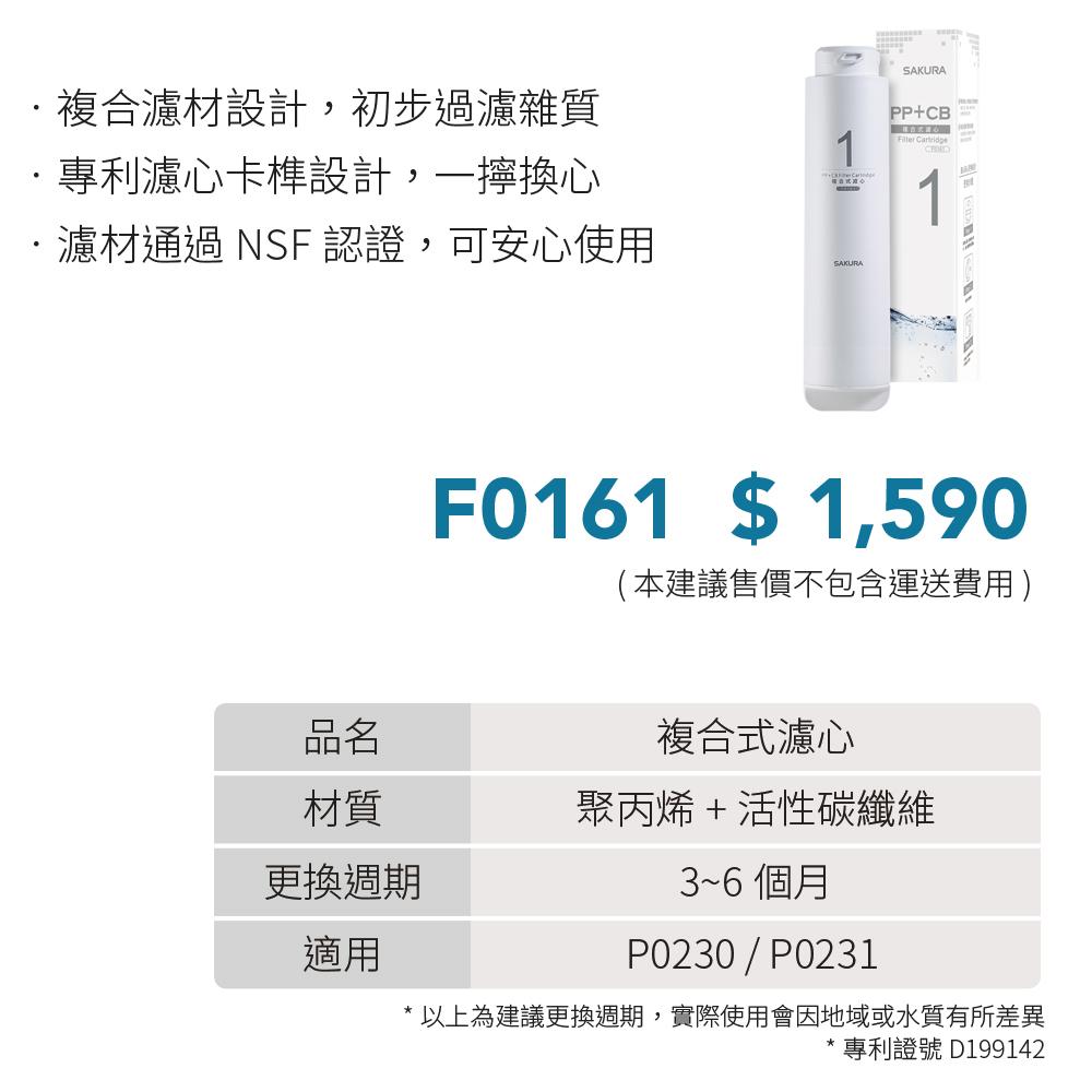 SAKURA 櫻花 複合式濾心 F0161-細節圖3