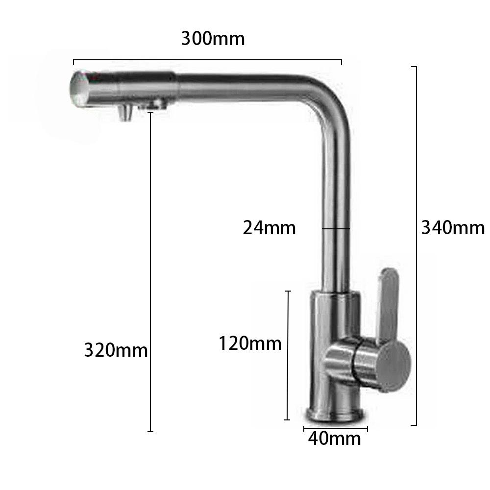 【大巨光】不鏽鋼廚房檯面RO出水龍頭(LV-03)-細節圖3