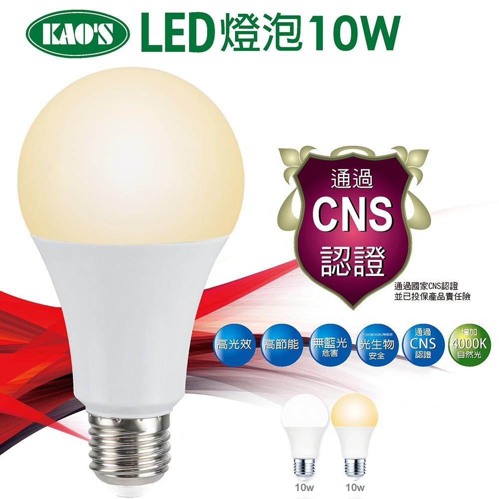 【大巨光】24入球泡 KAO’S 高光效廣角型 LED9.5W 3000K/4000K/6500K-細節圖8