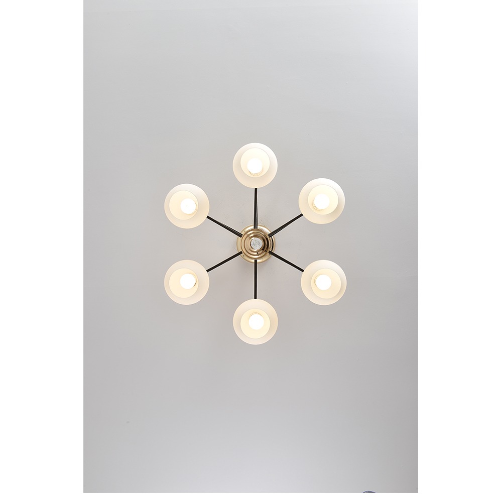 大巨光 現代風 E27x6 半吸頂燈(BM-50052)-細節圖3