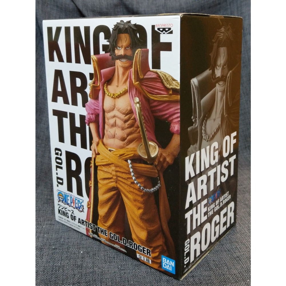 [戰神的店] 航海王 海賊王 哥爾 D 羅傑 王者藝術 景品 公仔 金證 ONE PIECE-細節圖2