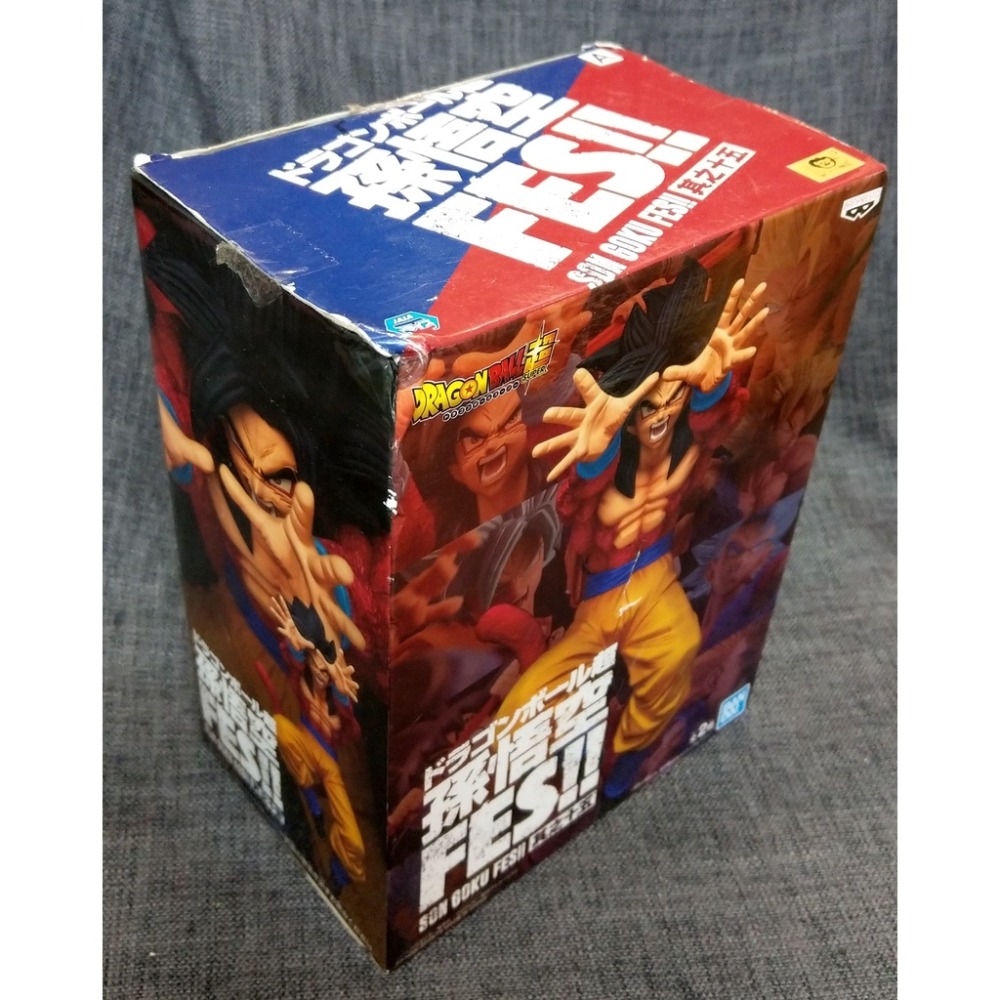 [戰神的店] 七龍珠 龍珠超 孫悟空 FES!! 其之十五 超級賽亞人4 景品 公仔 金證-細節圖3