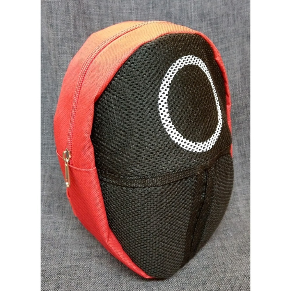 [戰神的店] 魷魚遊戲 勞工 士兵 面具造型 後背包-細節圖3